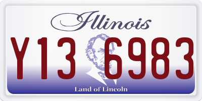IL license plate Y136983
