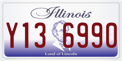 IL license plate Y136990