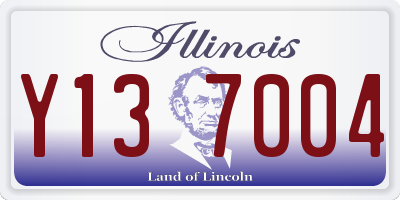 IL license plate Y137004
