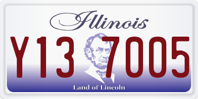 IL license plate Y137005