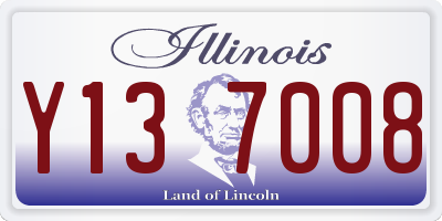 IL license plate Y137008