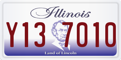 IL license plate Y137010