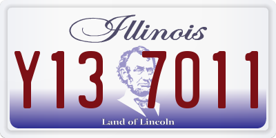 IL license plate Y137011