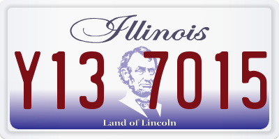 IL license plate Y137015