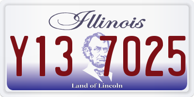 IL license plate Y137025