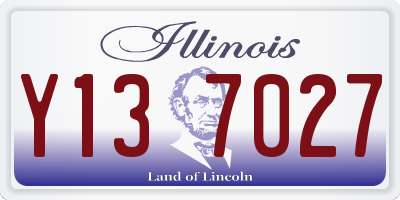 IL license plate Y137027