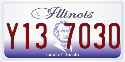 IL license plate Y137030