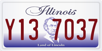 IL license plate Y137037