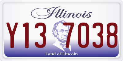 IL license plate Y137038