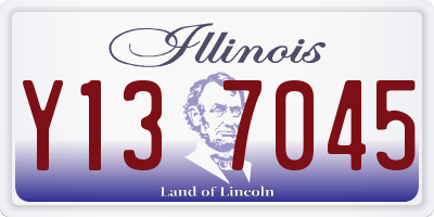 IL license plate Y137045
