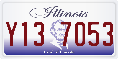 IL license plate Y137053