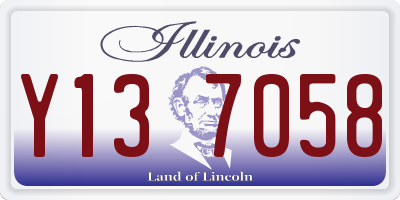 IL license plate Y137058