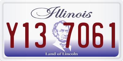IL license plate Y137061