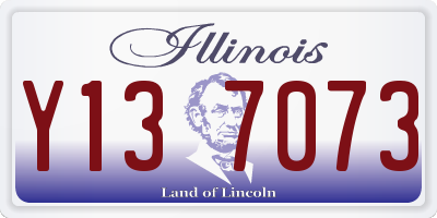 IL license plate Y137073