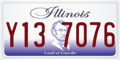 IL license plate Y137076