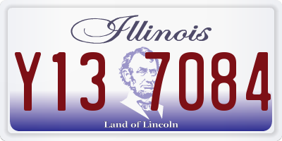 IL license plate Y137084