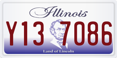 IL license plate Y137086