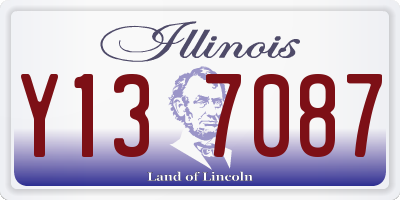 IL license plate Y137087