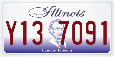 IL license plate Y137091