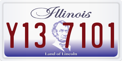 IL license plate Y137101