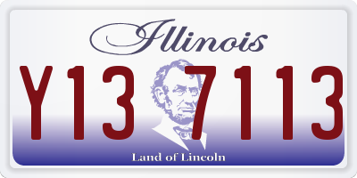 IL license plate Y137113