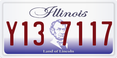 IL license plate Y137117