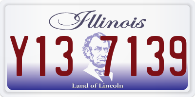 IL license plate Y137139