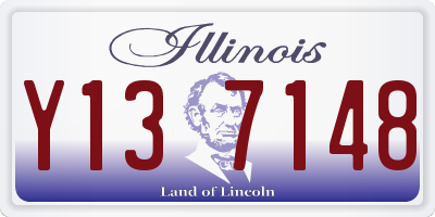 IL license plate Y137148