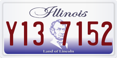 IL license plate Y137152