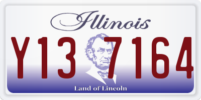 IL license plate Y137164