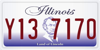 IL license plate Y137170