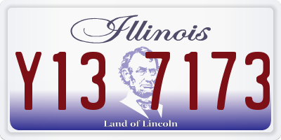 IL license plate Y137173