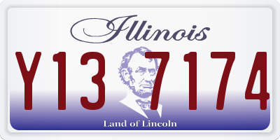 IL license plate Y137174