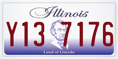 IL license plate Y137176