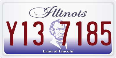 IL license plate Y137185