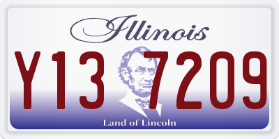 IL license plate Y137209