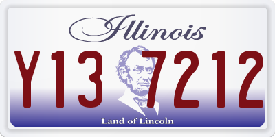IL license plate Y137212