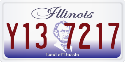 IL license plate Y137217