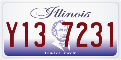 IL license plate Y137231