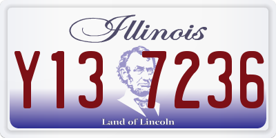 IL license plate Y137236