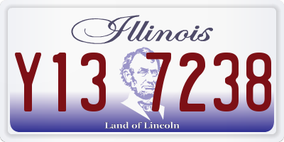 IL license plate Y137238