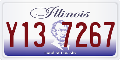 IL license plate Y137267