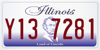IL license plate Y137281