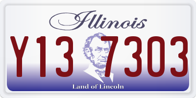 IL license plate Y137303