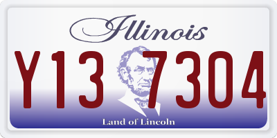 IL license plate Y137304