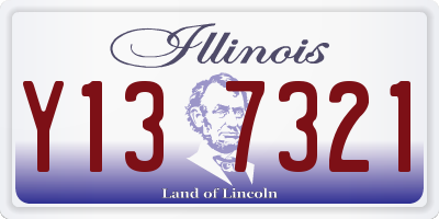 IL license plate Y137321