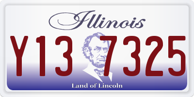 IL license plate Y137325