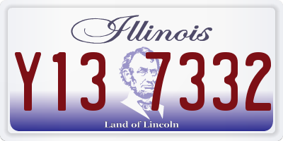 IL license plate Y137332