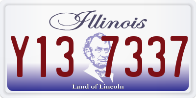 IL license plate Y137337