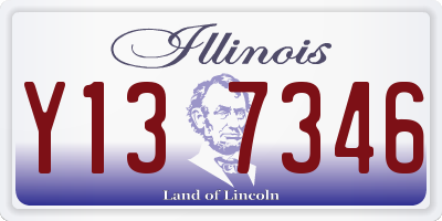 IL license plate Y137346